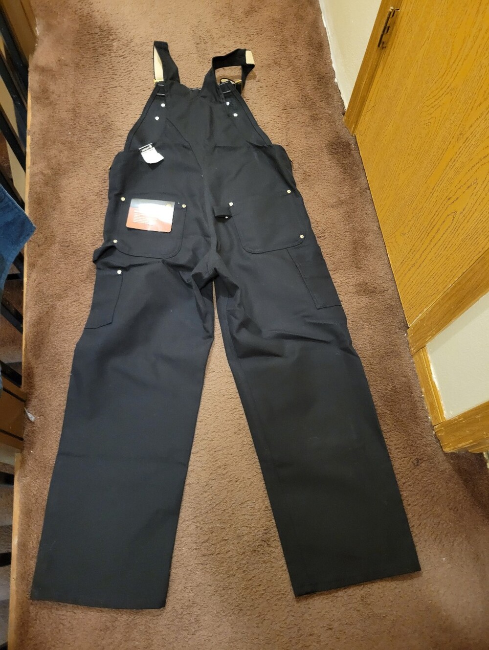 Carhartt Men's Bib Overall - Durable Utility Trousers - Picture 7 of 11